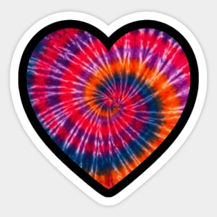 Tie Dye Heart of Love Sticker